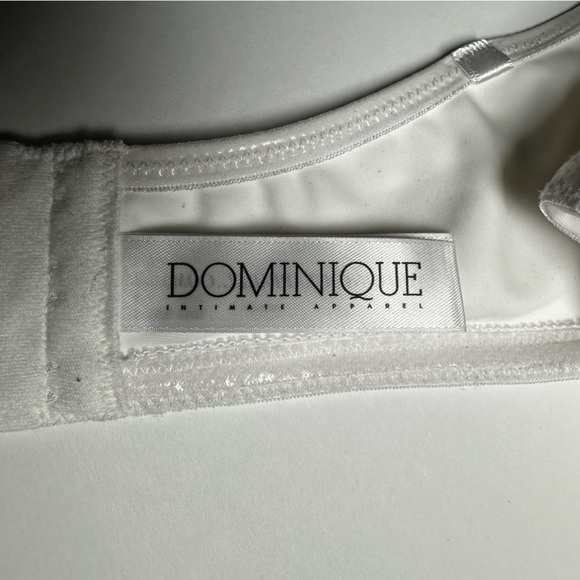 Dominique Bra 46D Strapless Convertible Underwire Contour White Full Figure NWOT - Picture 5 of 9